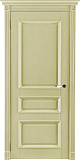 Дверь ДР массив дуба Афродита эмаль слоновая кость, глухая
