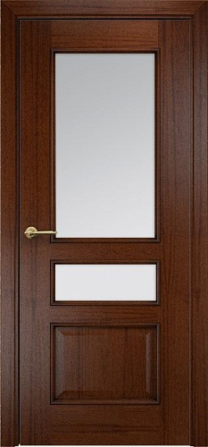 Дверь Оникс Версаль красное дерево с черной патиной, сатинат