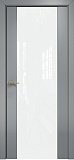 Дверь Оникс Престиж эмаль RAL 7040, триплекс белый