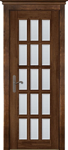 Недавно просмотренные - Дверь ОКА массив ольхи Лондон №2 античный орех, стекло матовое осветленное с фацетом