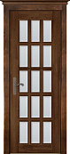 Схожие товары - Дверь ОКА массив ольхи Лондон №2 античный орех, стекло матовое осветленное с фацетом