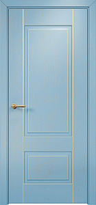 Недавно просмотренные - Дверь Оникс Марсель фрезерованная эмаль голубая патина золото, глухая