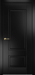 Недавно просмотренные - Дверь Оникс Марсель фрезерованная №2 эмаль черная по МДФ, глухая