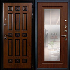 Недавно просмотренные - Входная металлическая дверь Лекс Гладиатор, винорит Golden патина чёрная с зеркалом/панель №30 береза мореная