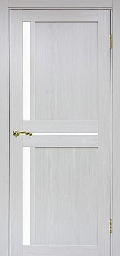 Дверь Эко 523.221 ясень серебристый, сатинат