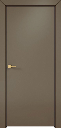 Дверь Оникс Гладкая PVC капучино, глухая