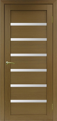 Дверь Эко 507.12 орех, lacobel белый