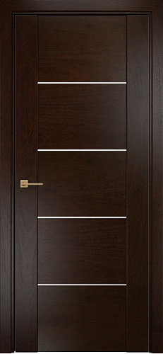 Дверь Оникс Парма палисандр, глухая с молдингом