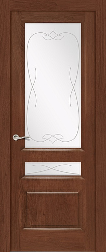 Дверь Ситидорс Малахит-2 CLASSIC дуб миндаль, остекленная