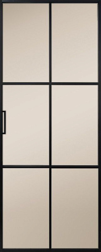 Перегородка Alum №7 черный, сатинат бронза