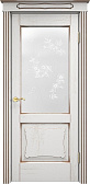 Схожие товары - Дверь Итальянская Легенда массив дуба Д6 белый грунт с патиной орех, стекло 6-6