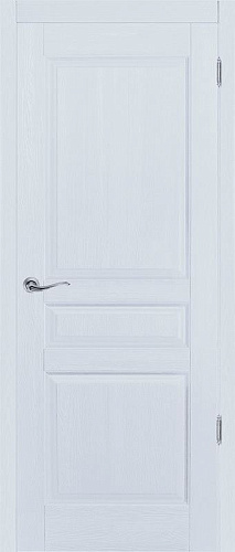 Дверь ОКА браш массив сосны Валенсия эмаль грей, глухая