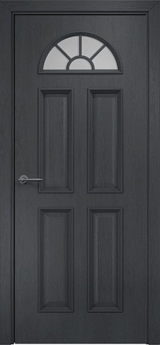 Дверь Оникс Бостон дуб графит, глухая