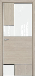 Недавно просмотренные - Дверь Оникс New York CPL rubra elm, глухая с вставкой лакобель RAL 0333