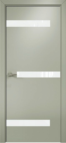 Дверь Оникс Силуэт эмаль RAL 7038, глухая