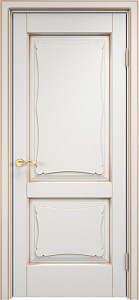 Недавно просмотренные - Дверь ПМЦ массив ольхи ОЛ6.2 белый грунт с патиной золото, глухая