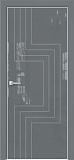 Дверь Оникс Арт, лакобель серый RAL 7040, пескоструй №2