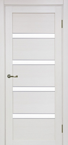 Дверь Эко 505.12 АПС ясень перламутровый молдинг SC, сатинат