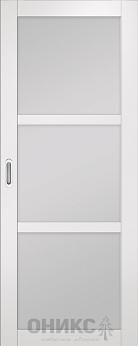 Перегородка Оникс №2 эмаль белая, сатинат белый