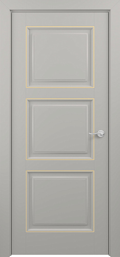 Дверь Z Grand Т2 эмаль серая patina Gold, глухая