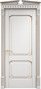 Недавно просмотренные - Дверь ПМЦ массив ольхи ОЛ7.2 белый грунт с патиной золото, глухая