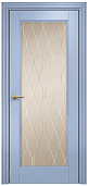 Схожие товары - Дверь Оникс Италия 1 эмаль голубая, сатинат бронза гравировка Волна