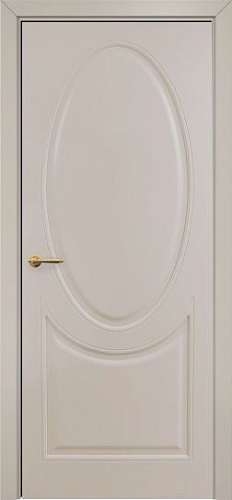Дверь Оникс Брюссель фрезерованная эмаль латте, глухая