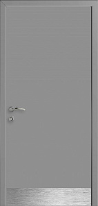 Недавно просмотренные - Дверь гладкая влагостойкая композитная Капель моноколор RAL 7040 с отбойником