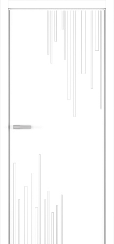 Дверь Z Rain 2 эмаль белая, глухая