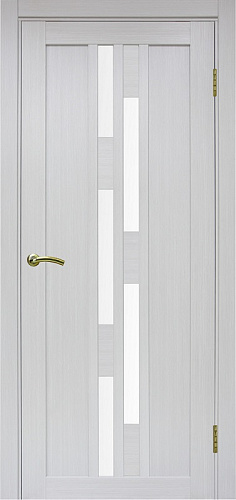 Дверь Эко 551.121 ясень серебристый, сатинат