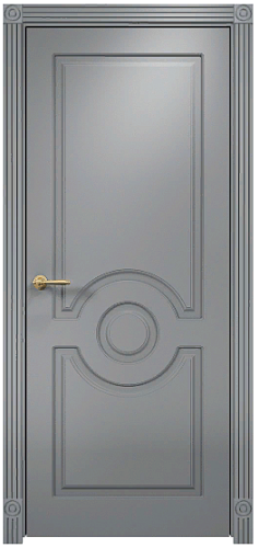Дверь Оникс Рада фрезерованная эмаль RAL 7040, глухая
