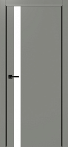 Недавно просмотренные - Дверь Эко 211 серый, кромка AL черная SB с 2-х сторон, lacobel белый