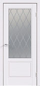Схожие товары - Дверь VellDoris Scandi 2V эмаль белая, стекло мателюкс "Ромб"