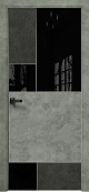 Схожие товары - Дверь Оникс New York бетон темный/бетон светлый, глухая с вставкой лакобель RAL 9005