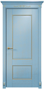 Недавно просмотренные - Дверь Оникс Александрия 2 эмаль голубая патина золото, глухая