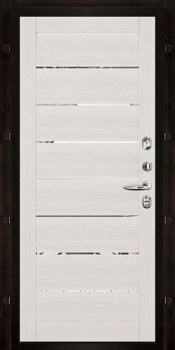 Панель внутренняя 16 мм LIGHT 2125 зеркало, капучино велюр, Экошпон