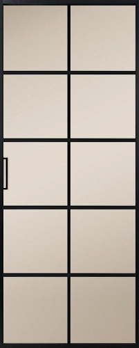 Перегородка Alum №9 черный, сатинат бронза