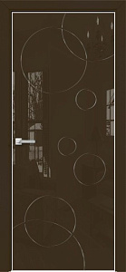 Недавно просмотренные - Дверь Оникс Арт, лакобель коричневый RAL 8028, гравировка №3