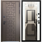 Недавно просмотренные - Входная дверь Матадор MXL-9 силк шоколад/панель зеркало 2, белая матовая