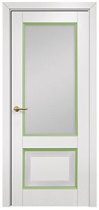 Недавно просмотренные - Дверь Оникс Тоскана 2 эмаль белая/фисташковая, сатинат белый