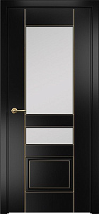 Недавно просмотренные - Дверь Оникс Версаль фрезерованная №2 эмаль черная патина золото по контуру, сатинат
