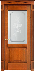 Недавно просмотренные - Дверь Итальянская Легенда массив ольхи ОЛ6.2 медовый с патиной орех, стекло 6-2