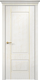 Недавно просмотренные - Дверь Оникс Марсель фрезерованная, эмаль белая патина золото, глухая