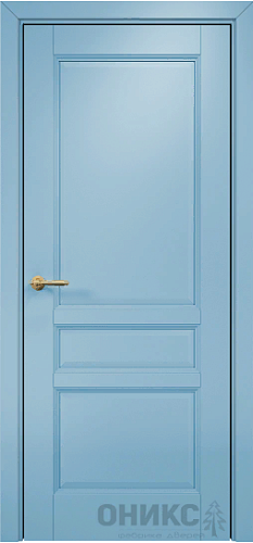Дверь Оникс Италия 3 эмаль голубая, глухая