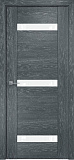 Дверь Оникс Парма 3 седой дуб, глухая лакобель RAL 0333