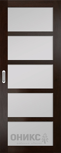 Перегородка Оникс №4 палисандр, сатинат белый