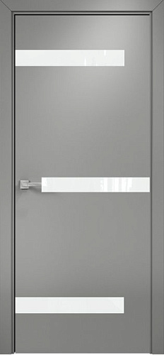 Дверь Оникс Силуэт эмаль RAL 7036, глухая