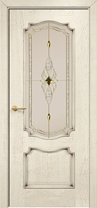 Недавно просмотренные - Дверь Оникс Венеция эмаль слоновая кость с патиной, стекло "Витраж Бевелс"
