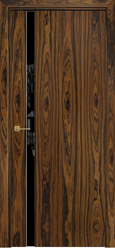 Дверь Оникс Престиж 1 палисандр бразильский, триплекс черный