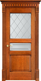 Недавно просмотренные - Дверь ПМЦ массив ольхи ОЛ5 медовый с патиной орех, стекло 5-2